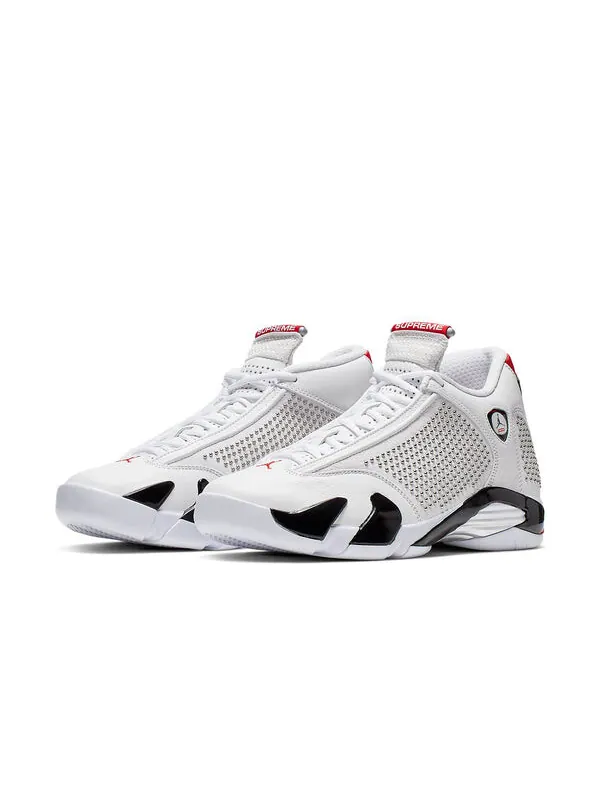 Кроссовки 14 ретро x supreme Air Jordan — изображение 2 из 4, белый/черный