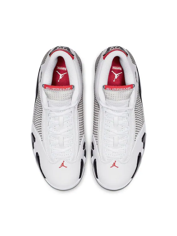 Кроссовки 14 ретро x supreme Air Jordan — изображение 3 из 4, белый/черный