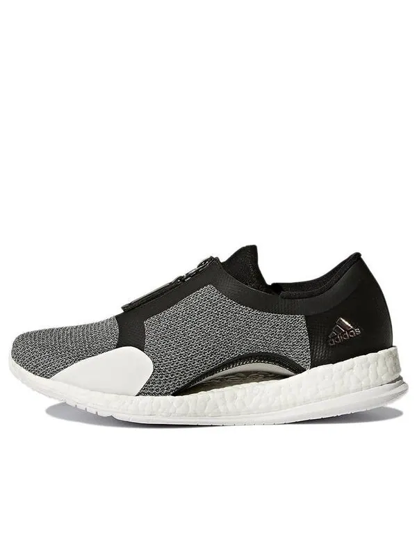 Кроссовки (WMNS) adidas PureBoost X Trainer Zip 'Black Silver Metallic' — изображение 1 из 4, серый