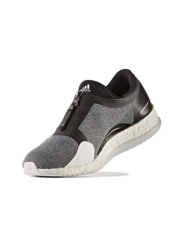 Кроссовки (WMNS) adidas PureBoost X Trainer Zip 'Black Silver Metallic' — изображение 3 из 4, серый