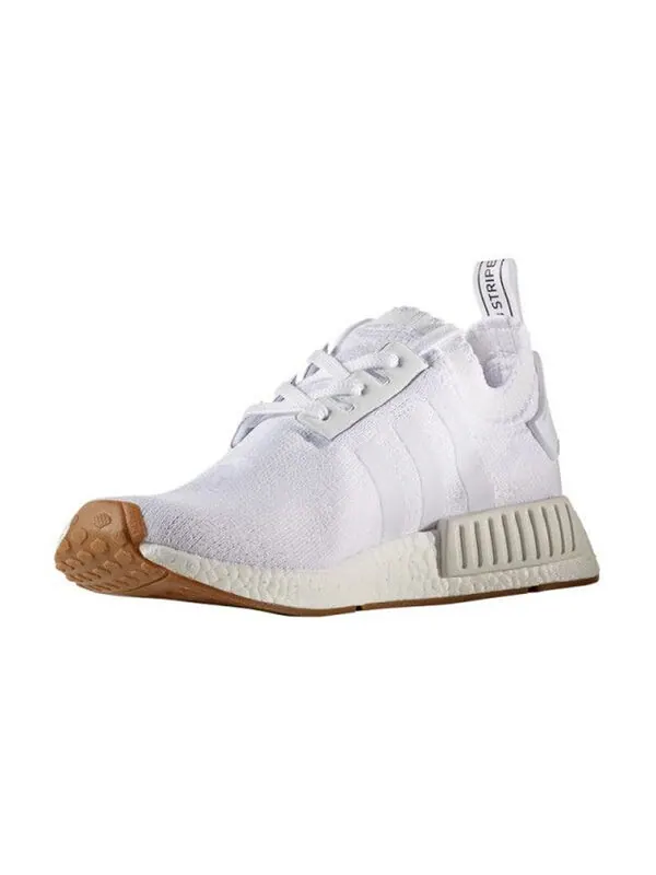 Кроссовки nmd_r1 primeknit Adidas — изображение 2 из 4, белый