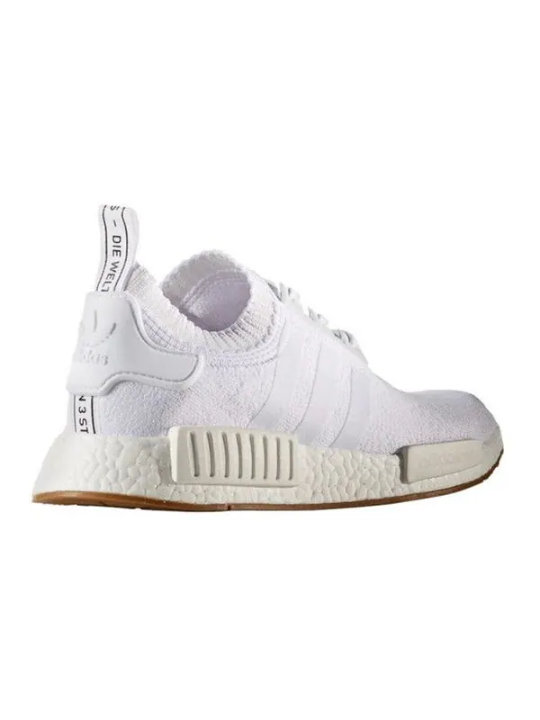 Кроссовки nmd_r1 primeknit Adidas — изображение 4 из 4, белый