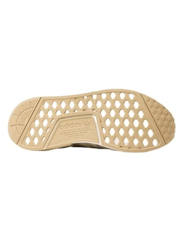 Кроссовки nmd_r1 pk Adidas — изображение 4 из 4, светлый коричневый/белый