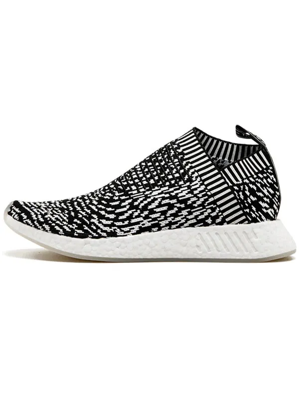 Кроссовки nmd_cs2 primeknit Adidas — изображение 2 из 4, черный/белый