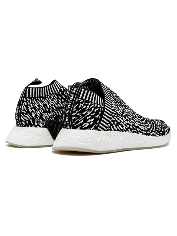 Кроссовки nmd_cs2 primeknit Adidas — изображение 4 из 4, черный/белый