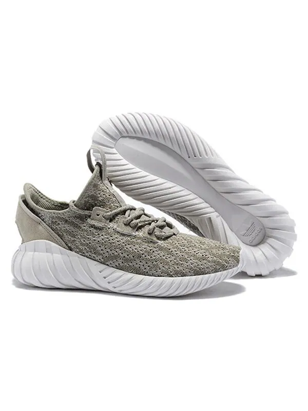 Кроссовки tubular doom sock primeknit 'sesame' Adidas — изображение 4 из 4, бежевый