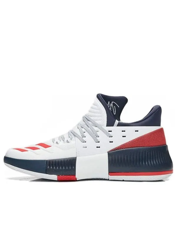 Кроссовки дама лиллард 3 Adidas — изображение 1 из 4, белый/синий/красный