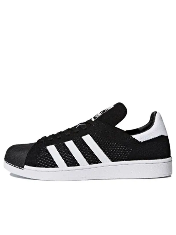 Кроссовки оригиналы superstar primeknit Adidas — изображение 1 из 4, черный/белый