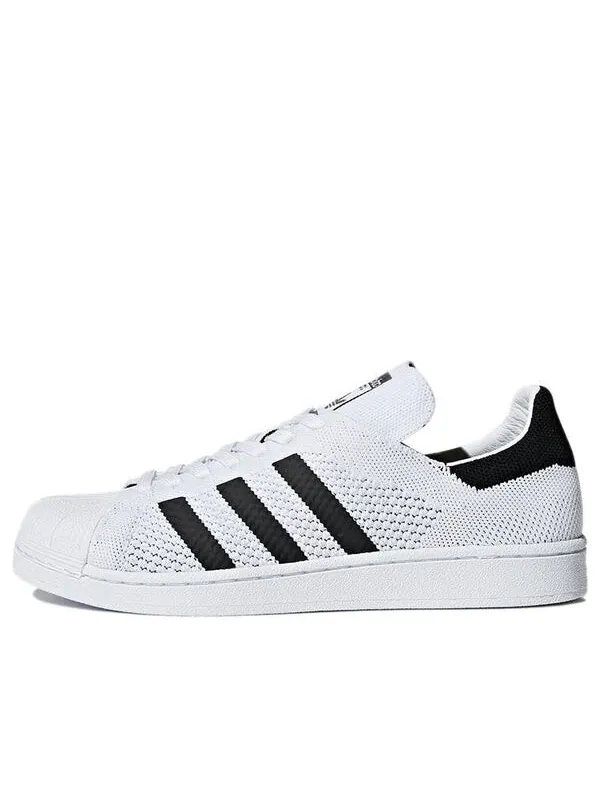 Кроссовки оригиналы superstar primeknit Adidas — изображение 1 из 4, белый/черный