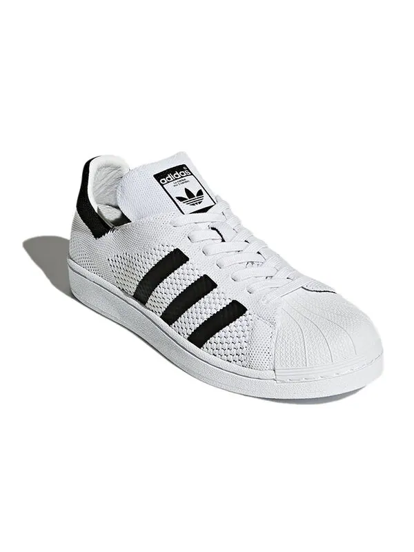 Кроссовки оригиналы superstar primeknit Adidas — изображение 3 из 4, белый/черный