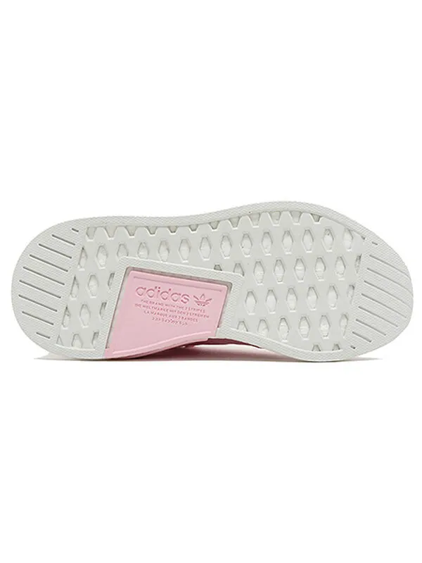 Кроссовки nmd_r2 Adidas — изображение 4 из 4, розовый/белый