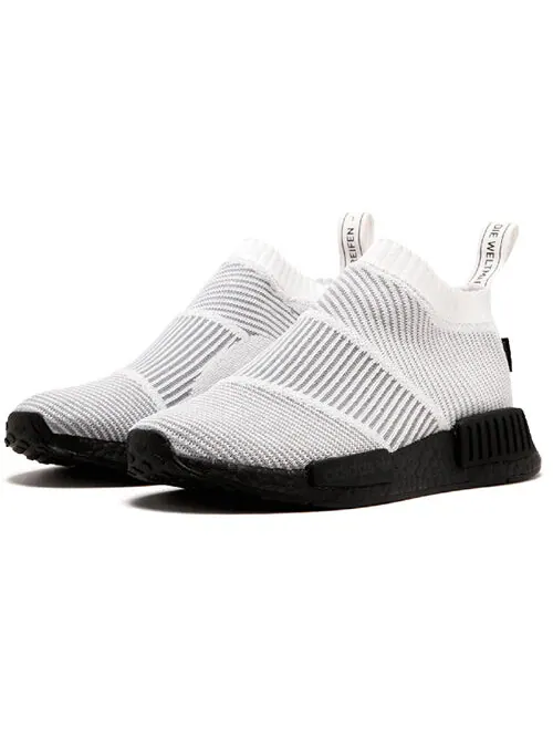 Кроссовки nmd_cs1 primeknit Adidas — изображение 2 из 4, белый/черный