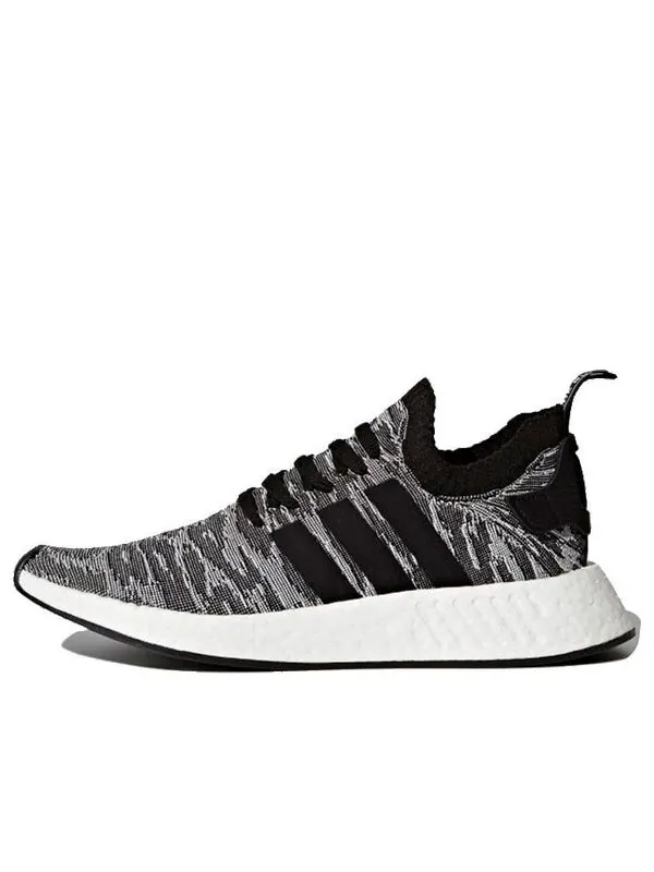 Кроссовки nmd_r2 primeknit Adidas — изображение 1 из 4, черный/белый