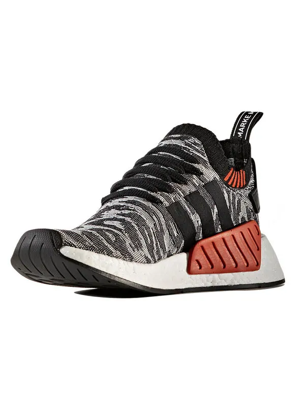 Кроссовки nmd_r2 primeknit Adidas — изображение 3 из 4, черный/белый