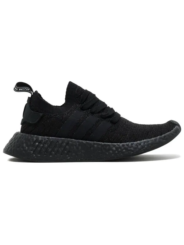 Кроссовки nmd_r2 primeknit Adidas — изображение 2 из 3, черный