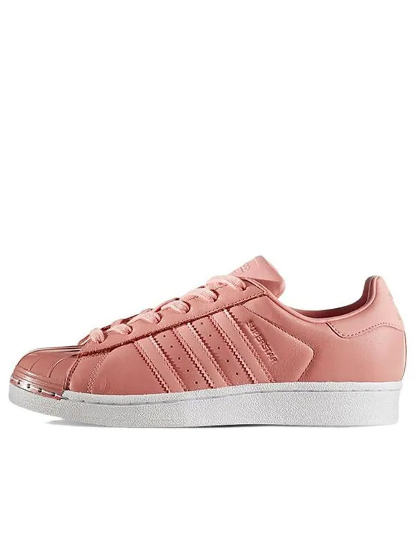 Кроссовки superstar металлический носок Adidas — изображение 1 из 4, розовый/белый