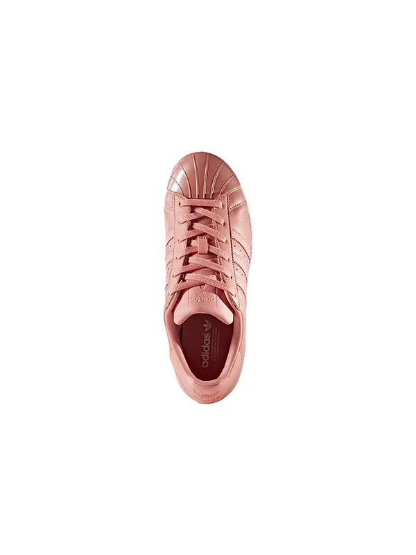 Кроссовки superstar металлический носок Adidas — изображение 4 из 4, розовый/белый