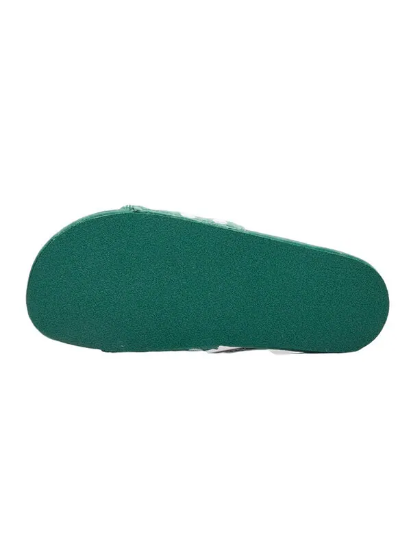 Тапочки adilette 'green white' Adidas — изображение 4 из 4, зеленый/белый