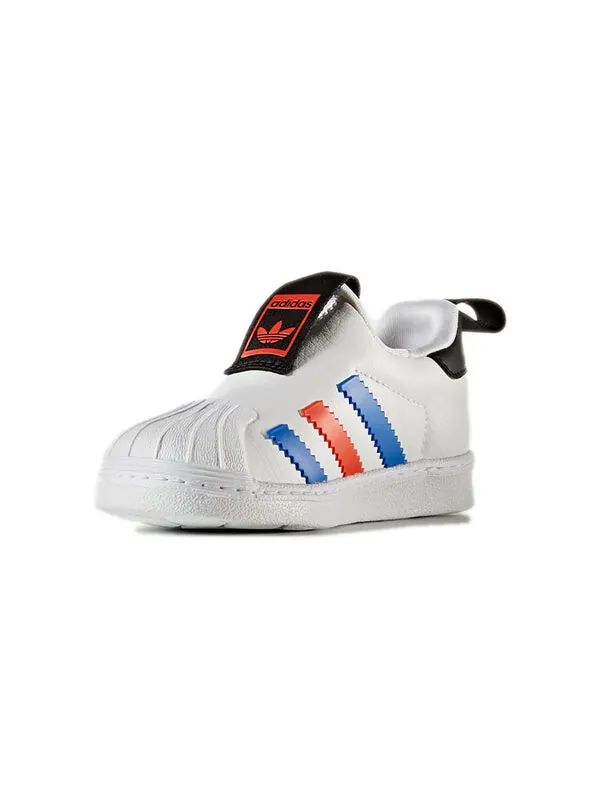 Кроссовки оригинальные superstar зима 360 л Adidas — изображение 3 из 4, белый/синий/красный
