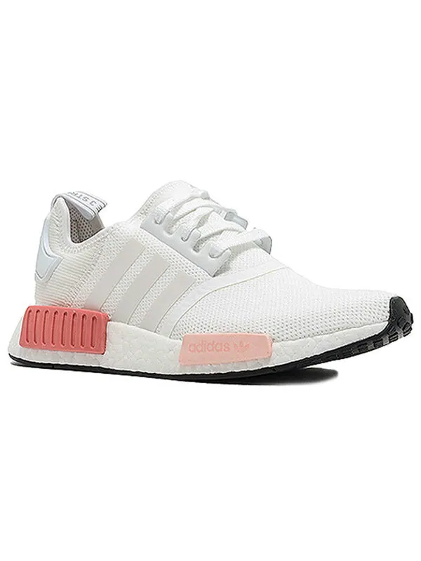 Кроссовки nmd_r1 Adidas — изображение 2 из 4, белый/розовый