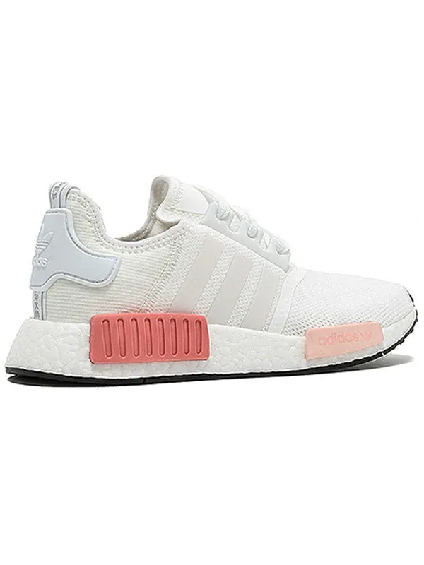 Кроссовки nmd_r1 Adidas — изображение 3 из 4, белый/розовый
