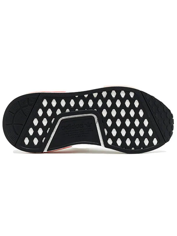 Кроссовки nmd_r1 Adidas — изображение 4 из 4, белый/розовый