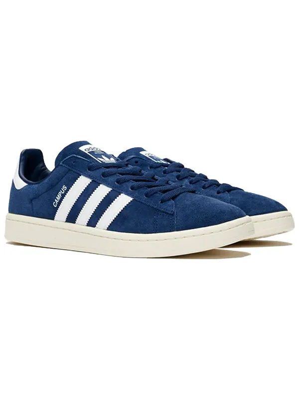 Кроссовки кампус Adidas — изображение 2 из 4, темный синий/белый
