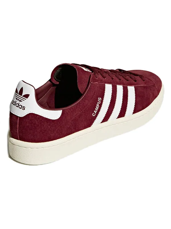 Кроссовки кампус Adidas — изображение 3 из 4, винный красный/белый
