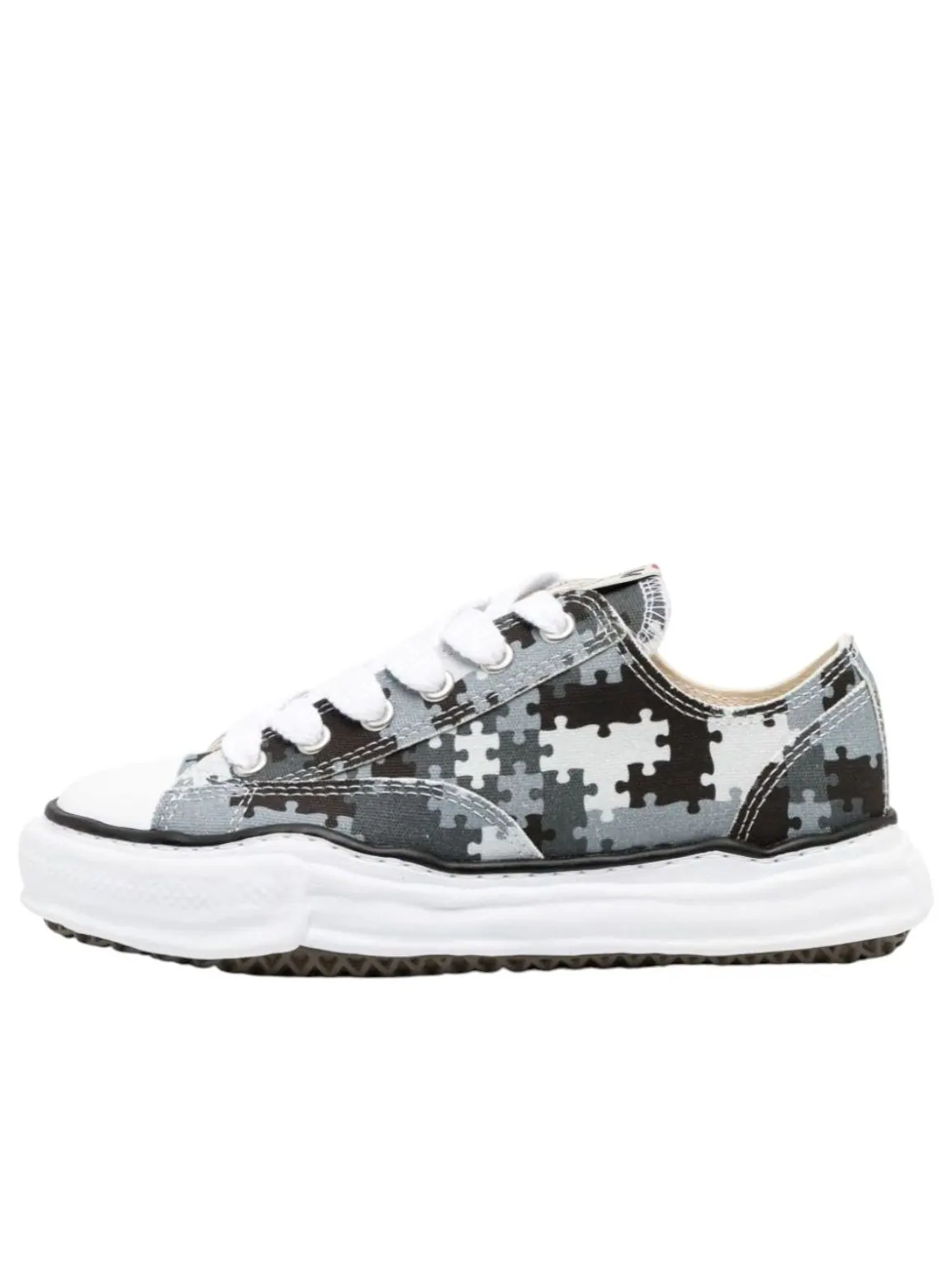 Maison Mihara Yasuhiro x Peace and After Peterson OG Sole Canvas Low 'Camo Grey' — изображение 1 из 4, серый/черный/белый