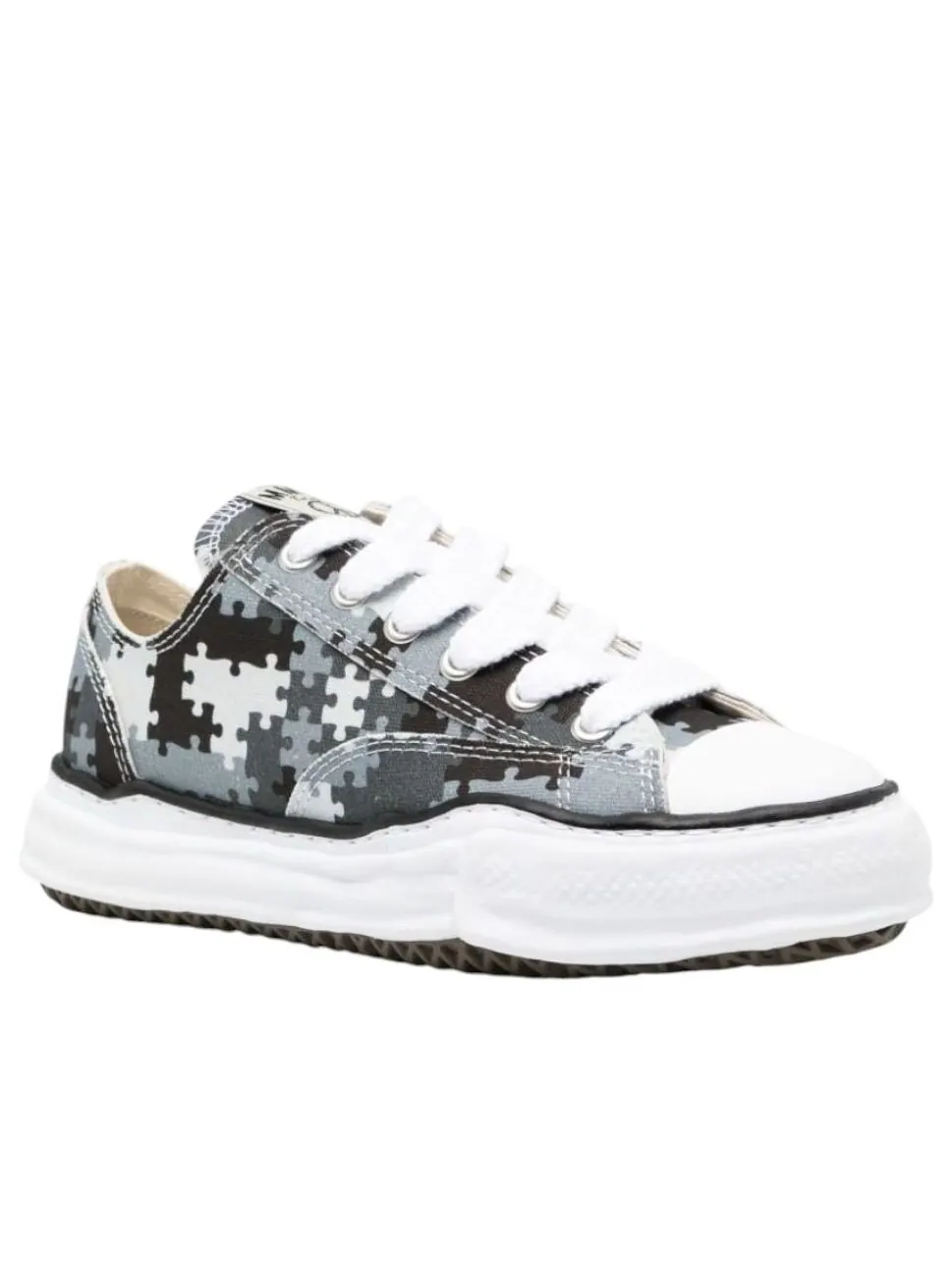 Maison Mihara Yasuhiro x Peace and After Peterson OG Sole Canvas Low 'Camo Grey' — изображение 2 из 4, серый/черный/белый
