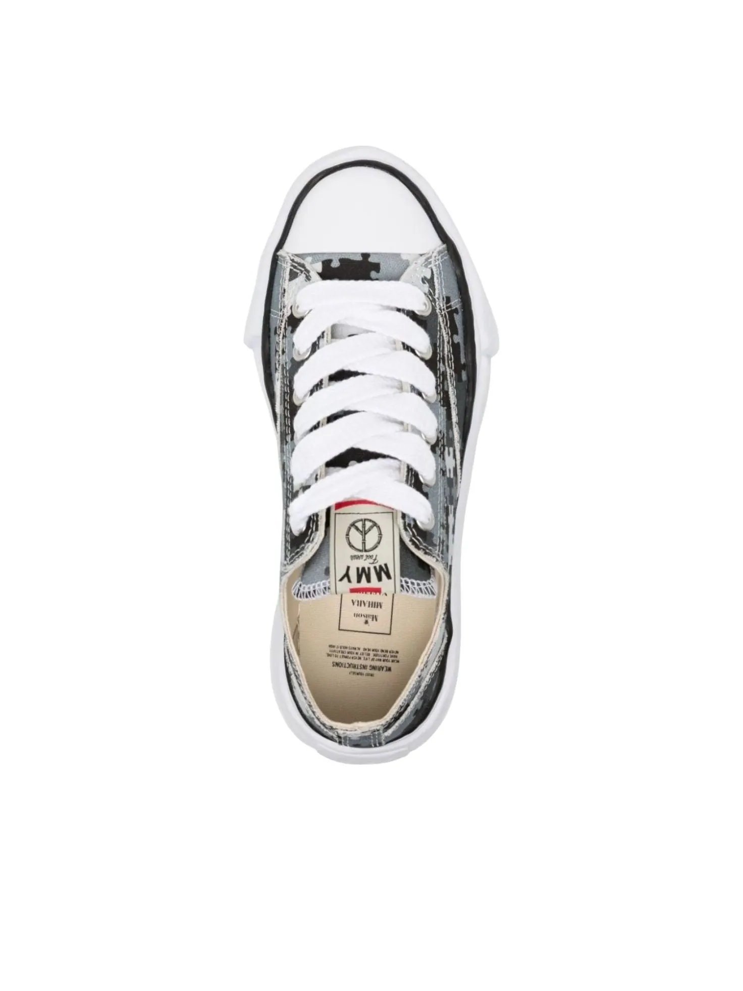 Maison Mihara Yasuhiro x Peace and After Peterson OG Sole Canvas Low 'Camo Grey' — изображение 4 из 4, серый/черный/белый