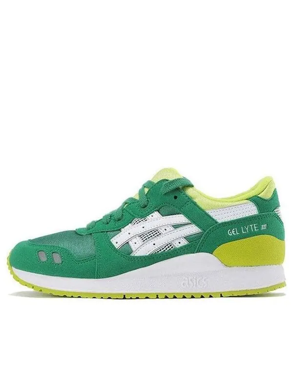 Кроссовки гель лайт 3 Asics — изображение 1 из 4, зеленый/желтый