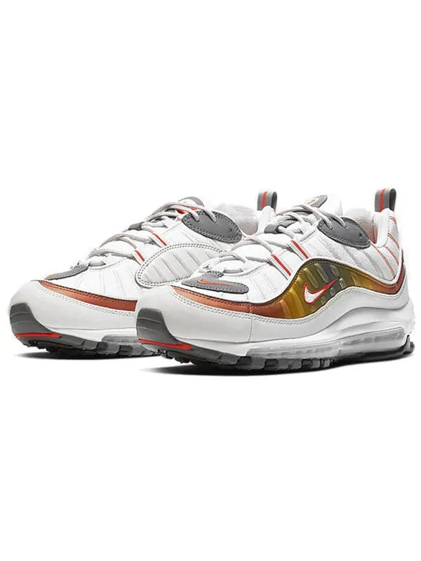 Кроссовки air max 98 Nike — изображение 3 из 4, белый, серый, оранжевый