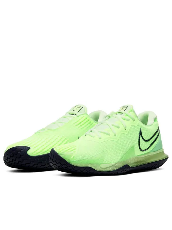 Кроссовки court air zoom vapor cage 4 'ghost green volt' Nike — изображение 3 из 4, зеленый/черный