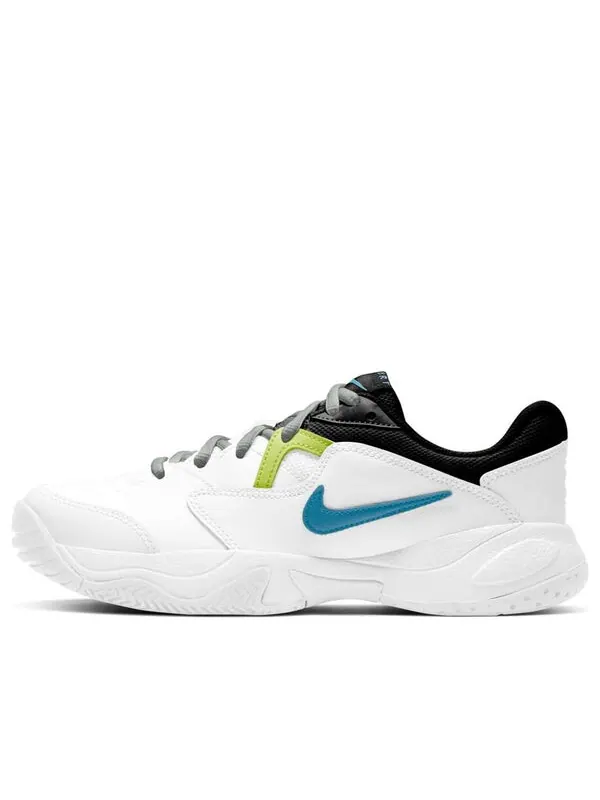 Кроссовки court lite 2 jr. 'white hot lime' Nike — изображение 1 из 3, синий