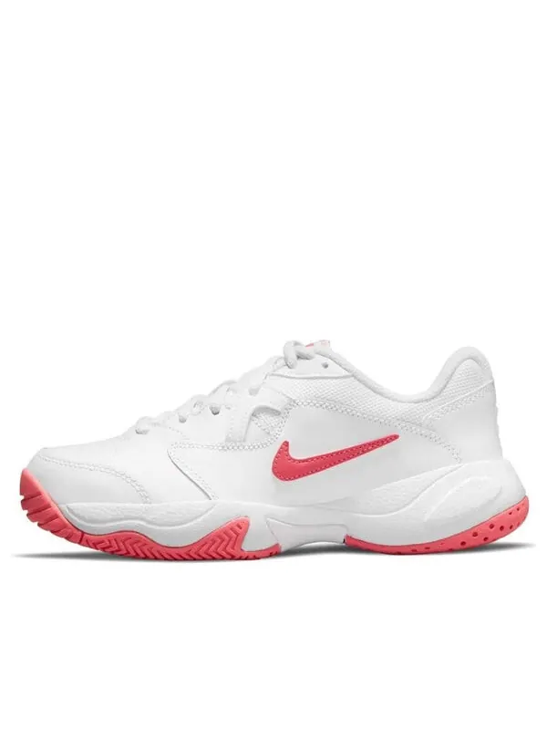Кроссовки court jr. lite 2 low-top tennis shoes pink/white Nike — изображение 1 из 4, белый/розовый