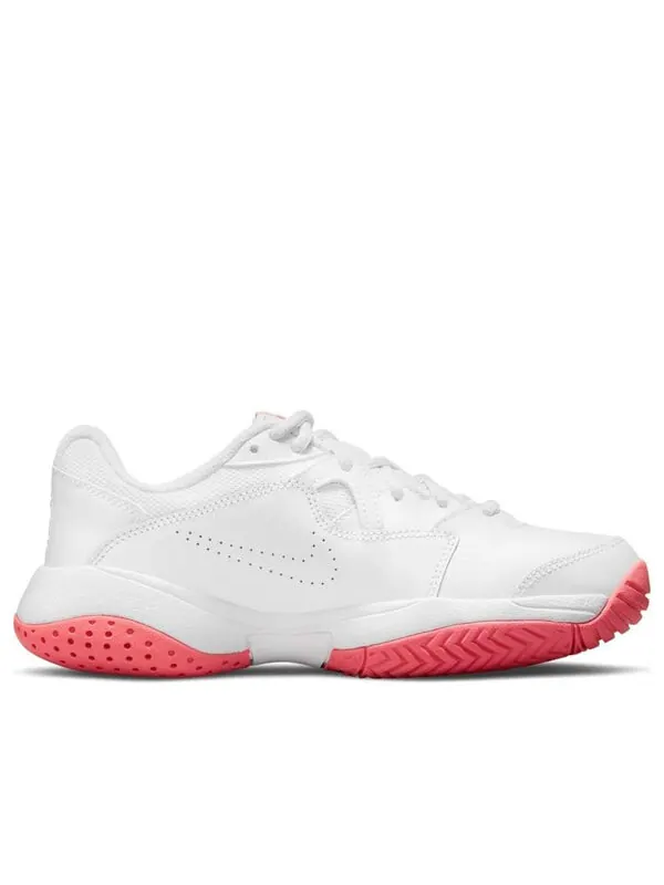 Кроссовки court jr. lite 2 low-top tennis shoes pink/white Nike — изображение 2 из 4, белый/розовый