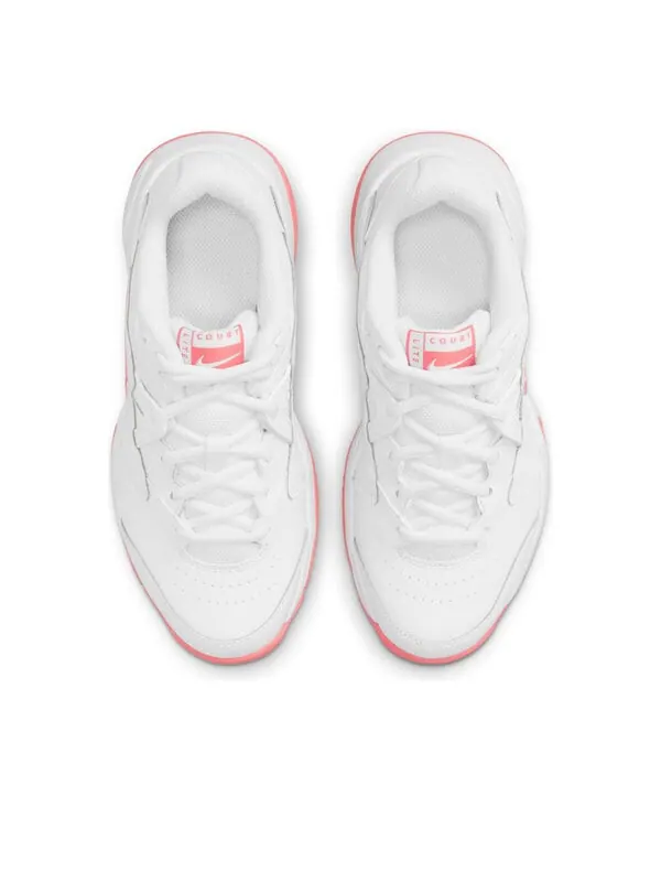 Кроссовки court jr. lite 2 low-top tennis shoes pink/white Nike — изображение 4 из 4, белый/розовый