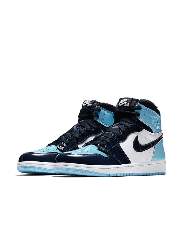 Кроссовки 1 retro high og 'blue chill' Air Jordan — изображение 2 из 4, синий-белый