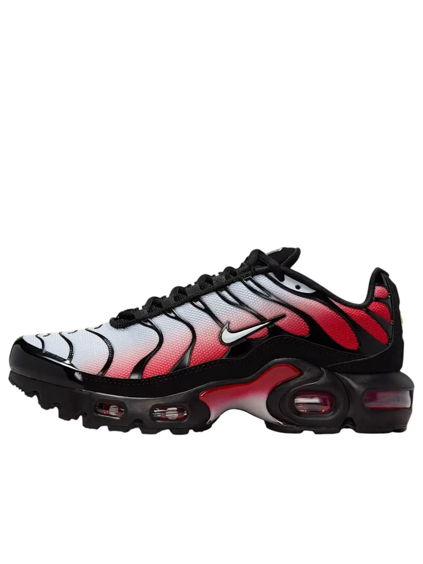(GS) Nike Air Max Plus 'Pure Platinum University Red Black' — изображение 1 из 6