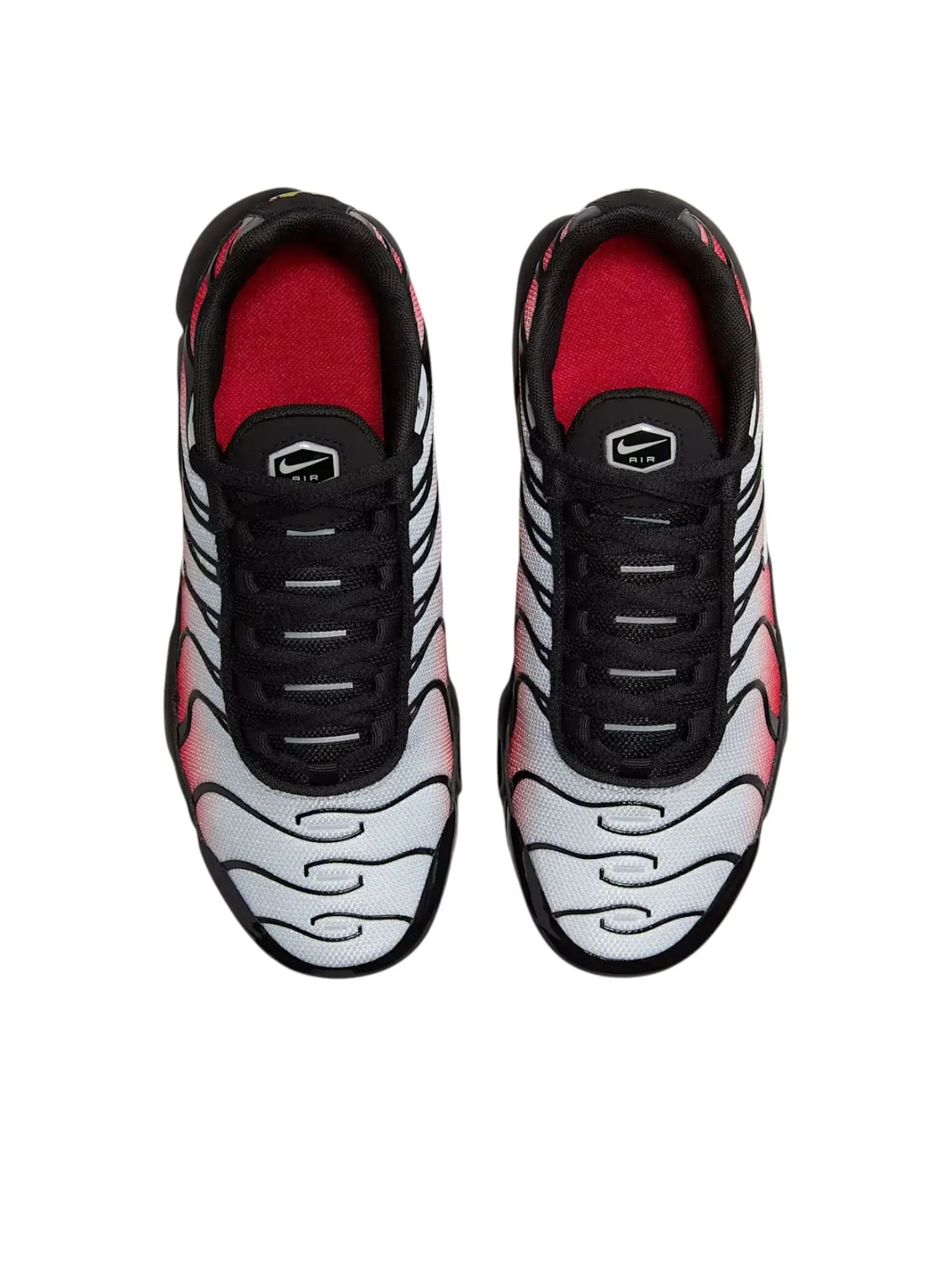 (GS) Nike Air Max Plus 'Pure Platinum University Red Black' — изображение 2 из 6