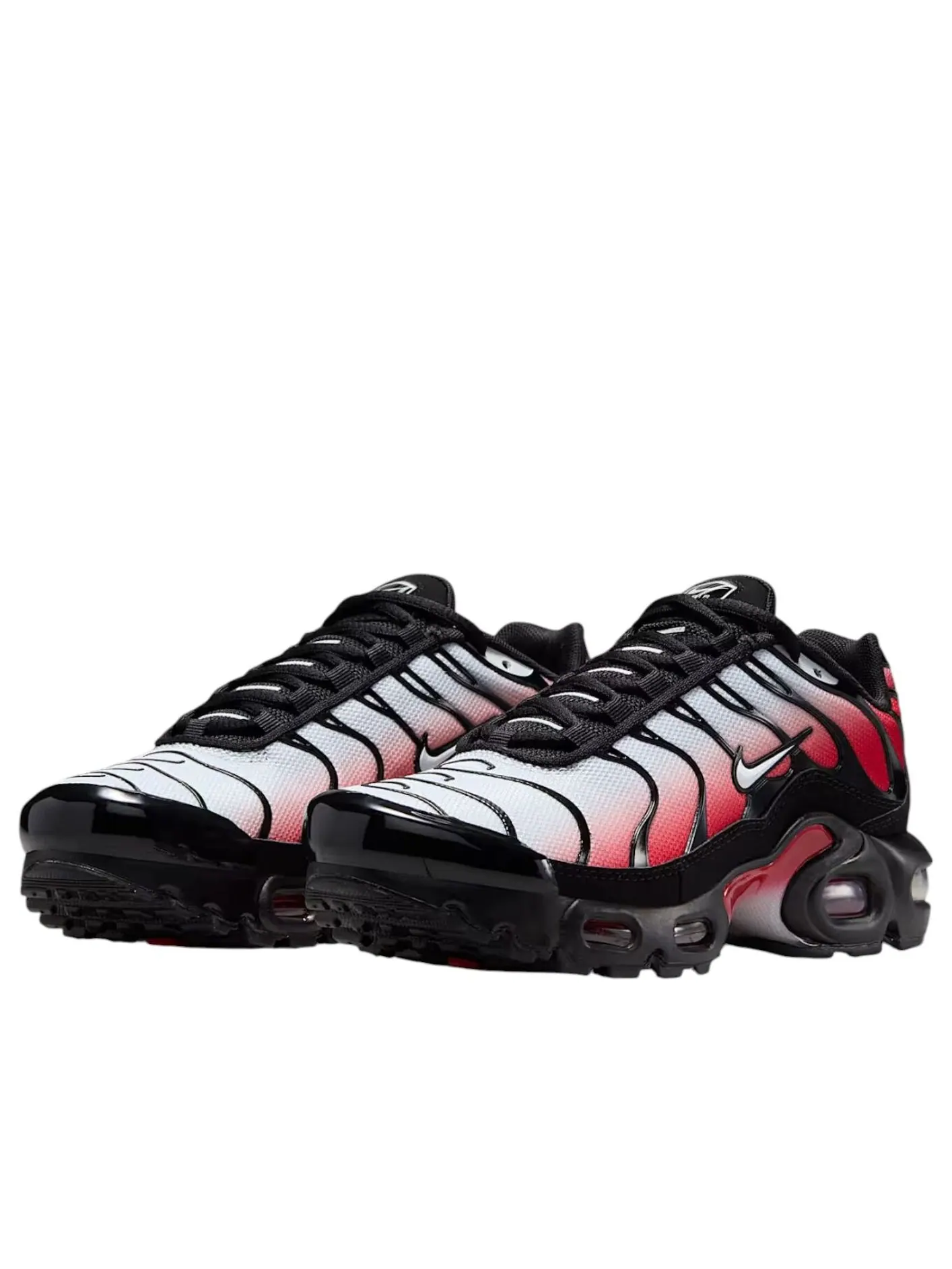 (GS) Nike Air Max Plus 'Pure Platinum University Red Black' — изображение 3 из 6