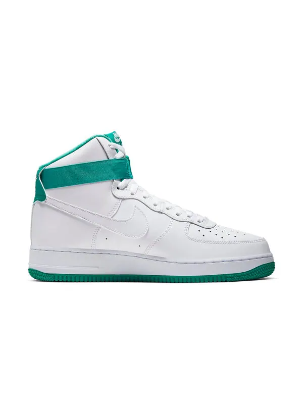 Кроссовки air force 1 высокие Nike — изображение 2 из 4, белый/зеленый