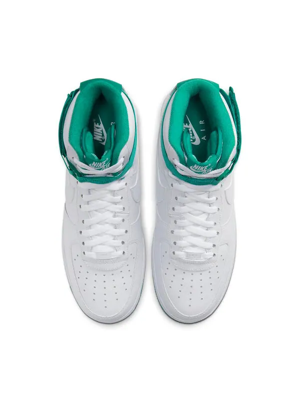 Кроссовки air force 1 высокие Nike — изображение 4 из 4, белый/зеленый