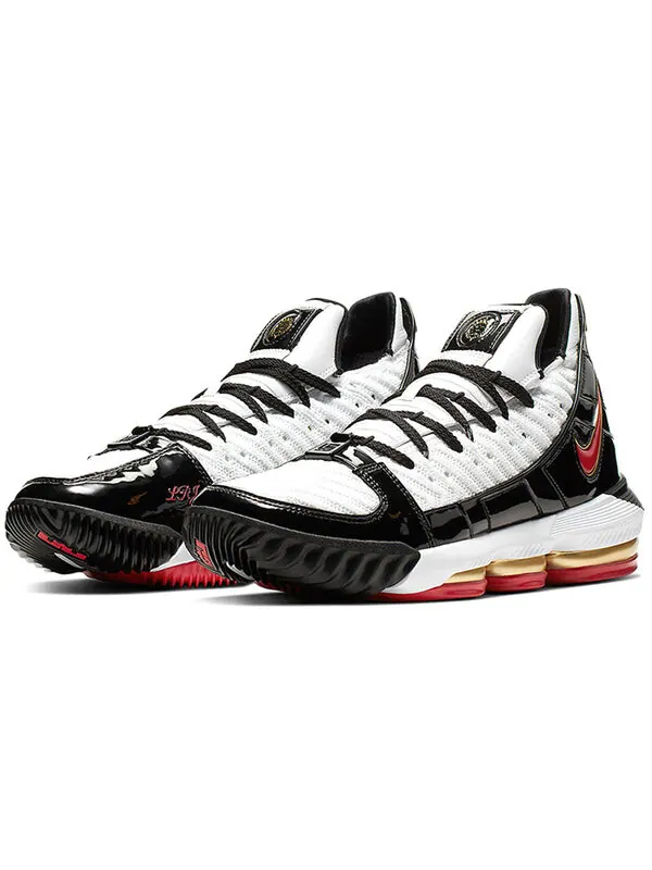 Кроссовки леброн 16 Nike — изображение 3 из 4, белый/черный-красный