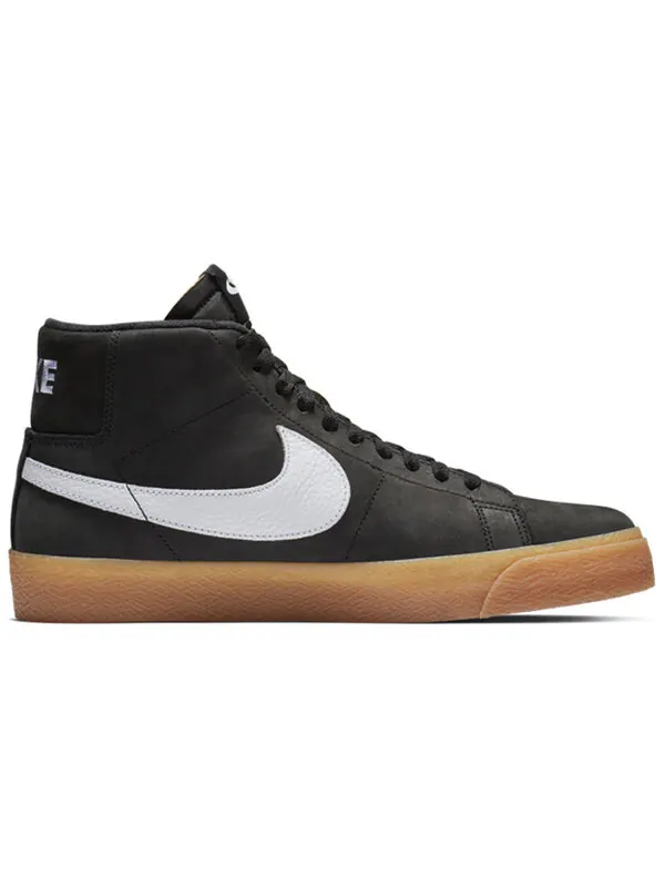 Кроссовки блейзер средний sb Nike — изображение 2 из 4, черный/белый/оранжевый