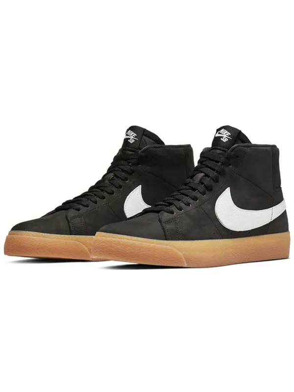 Кроссовки блейзер средний sb Nike — изображение 3 из 4, черный/белый/оранжевый