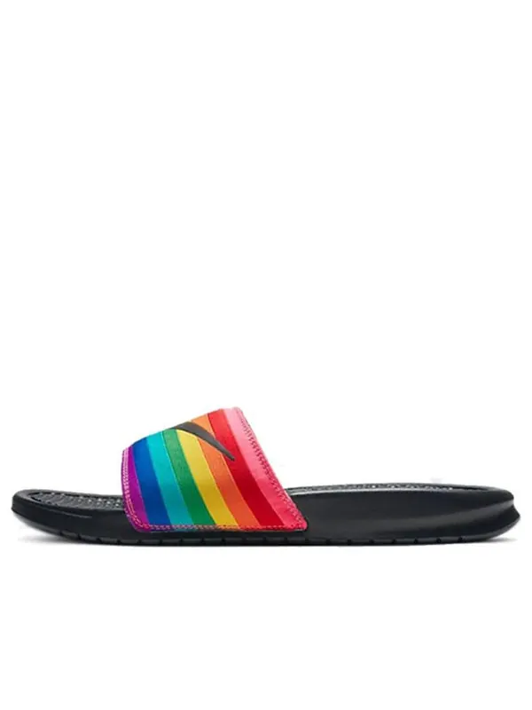 Тапочки benassi jdi 'be true' Nike — изображение 1 из 4, черный/мульти