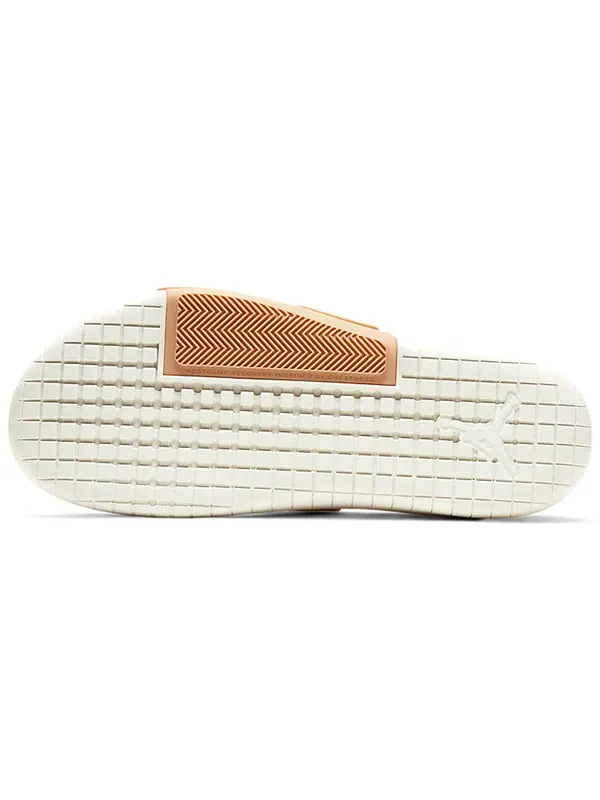 Тапочки jordan hydro 8 slide 'khaki white' Nike — изображение 4 из 4, бежевый/красный