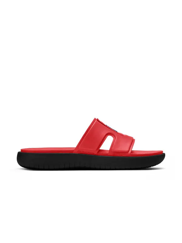 Тапочки hydro 8 colorblock casual red black slippers 'red black' Air Jordan — изображение 2 из 4, красный/черный